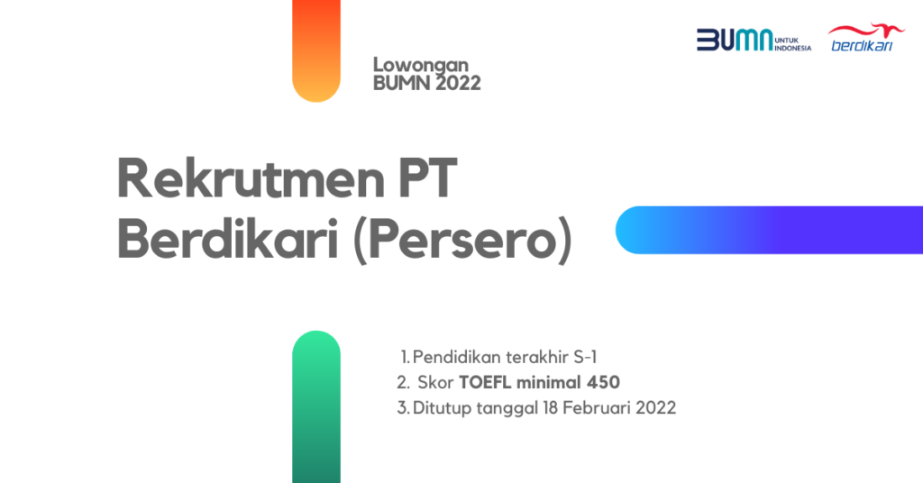 Lowongan Bumn Februari