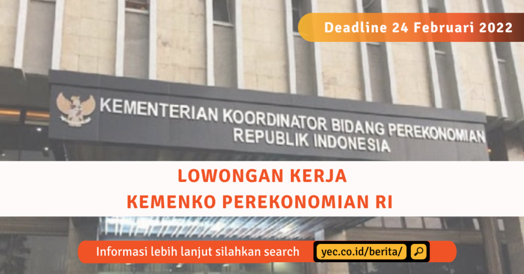 Lowongan kerja kementerian perekonomian